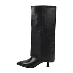 BASCONI KNEE HEELED BOOTS