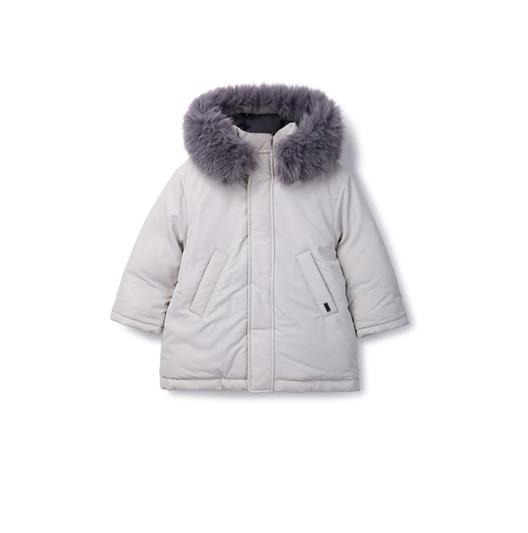 Куртка unisex бүдэг шаргал 130 малгайтай зузаан