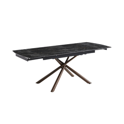 OKAY Гал тогооны сунадаг ширээ Ceramic Dark Brown