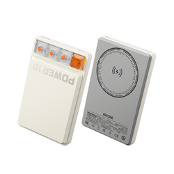 WEKOME Space Bar Slim Magnetic 15W Wireless Fast Charging Power Bank 10000mAh WP-71 (Moonlight White)