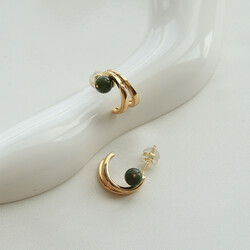 Гаднаа ногоон хаштай саран ээмэг