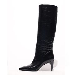 BASCONI WOMEN HEEL KNEE BOOTS