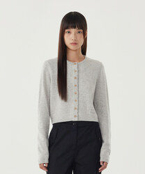 Woman Wool Blend Crop Cardigan