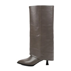 BASCONI KNEE HEELED BOOTS