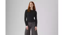 RIB CREW SWEATER ANTHRACITE NIGHT COTTO