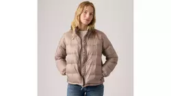 WILLA DOWN PACKABLE JACKET TAUPE GRAY