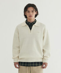 Collar Half-Zip Knit